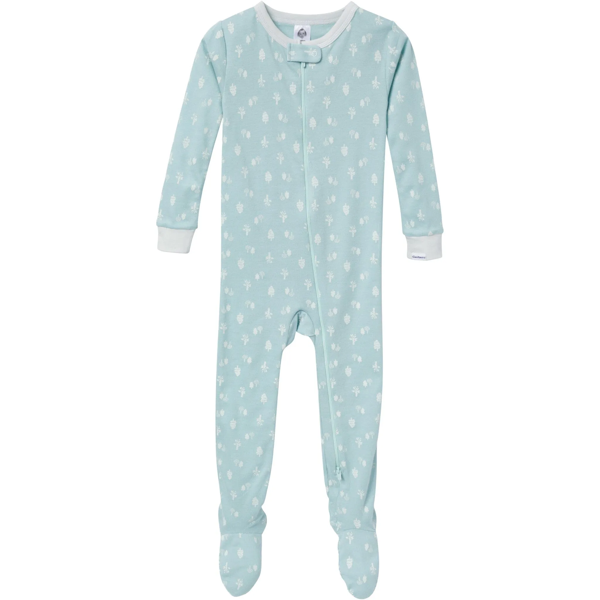 4-Pack Baby & Toddler Neutral Farm Snug Fit Footed Pajamas