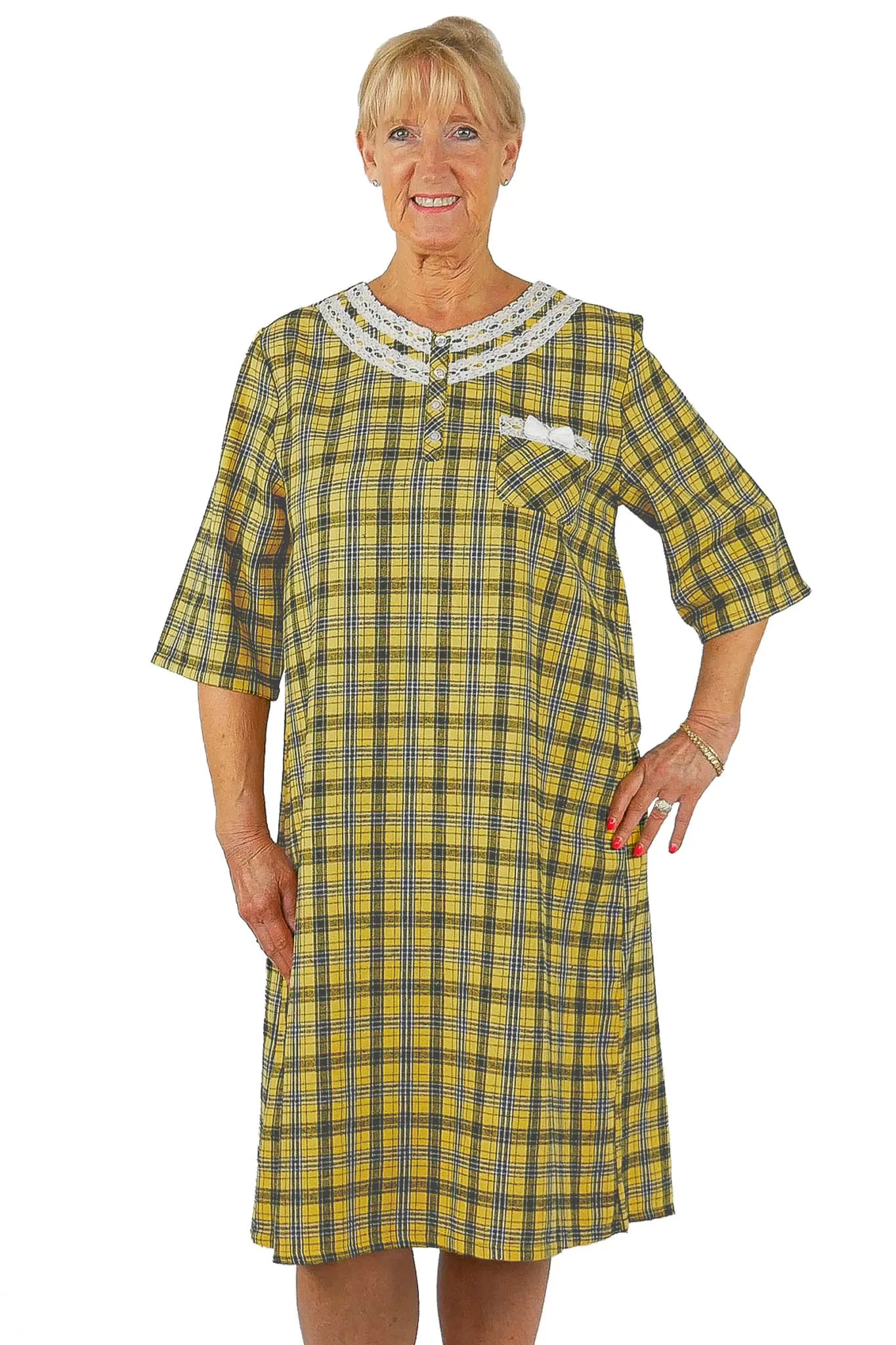 Adaptive Nightgown - Mandy | Yellow