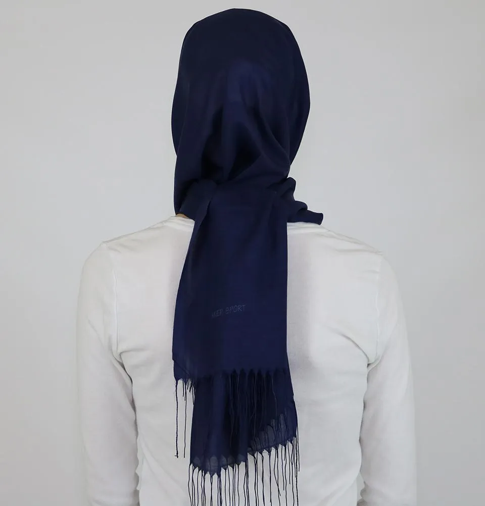 Aker Ince Hijab Shawl #321 Navy Blue