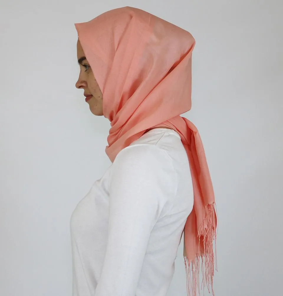 Aker Ince Hijab Shawl #362 Salmon Pink