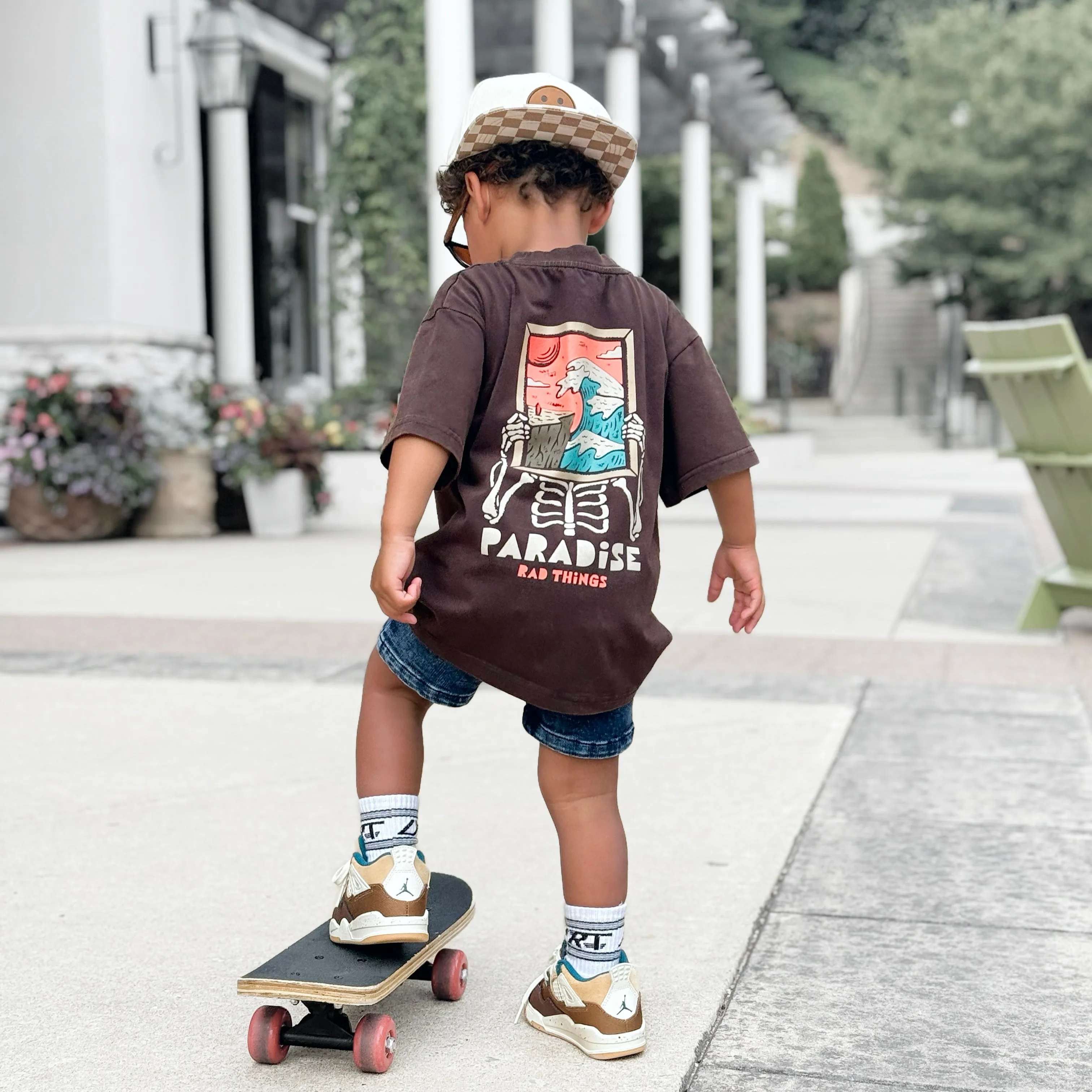 ANOTHER DAY IN PARADISE TEE - VINTAGE BROWN