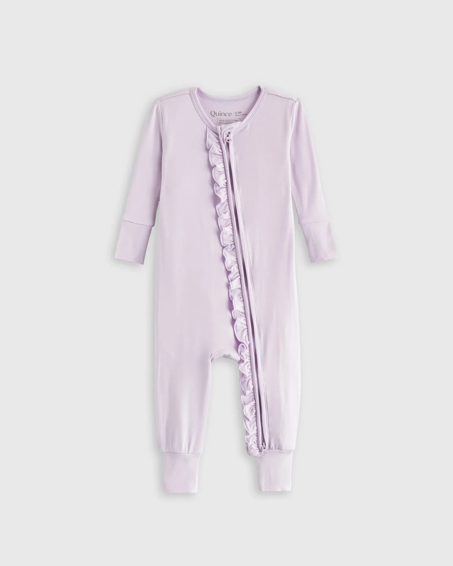 Bamboo One Piece Ruffle Pajamas 2-Pack