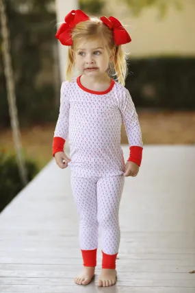 Bamboo Pajamas Set- Candy Canes (Unisex) Luella Lane