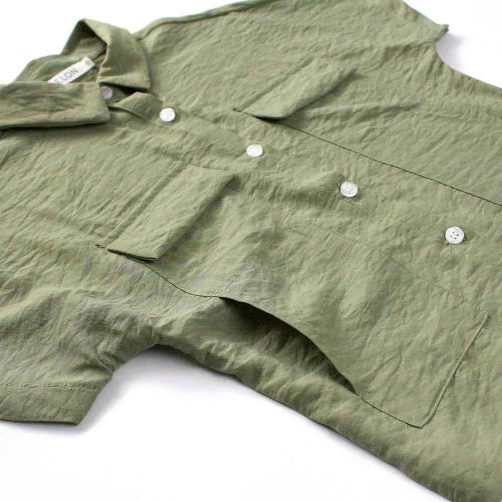 Boxy Relaxed Shirt, Olive