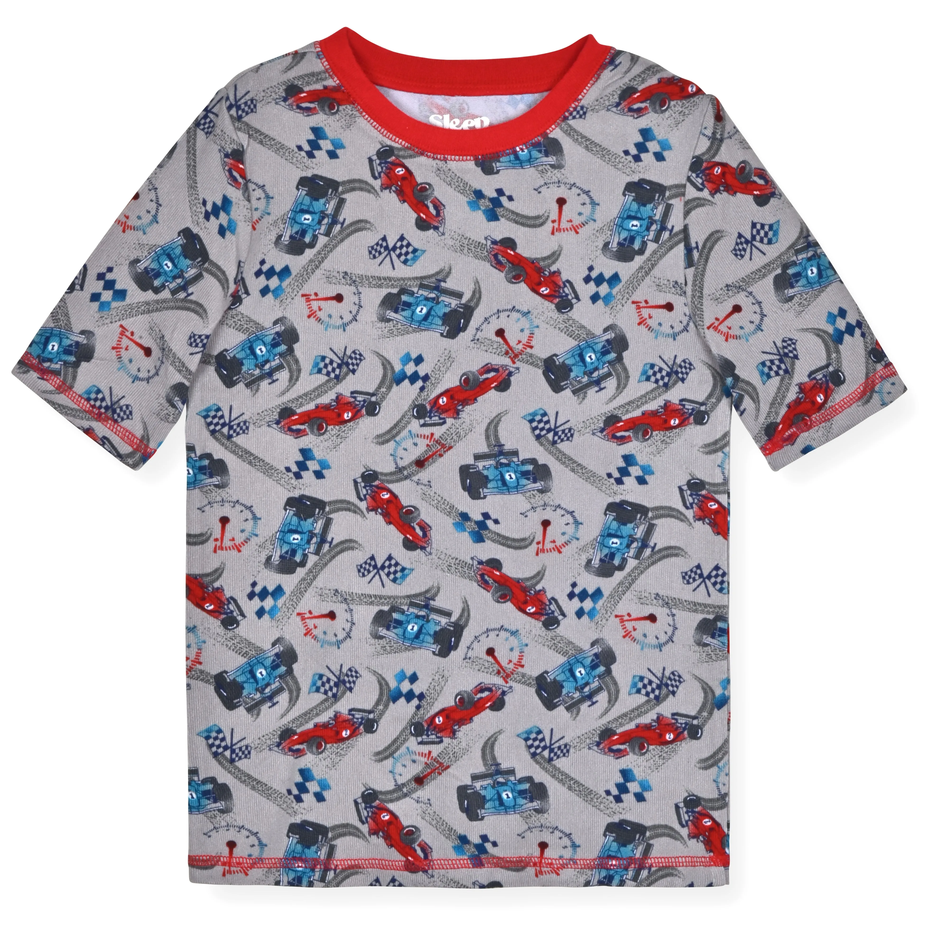 Boys 2- Piece Super Soft Jersey Snug Fit Pajama Set- Racer.