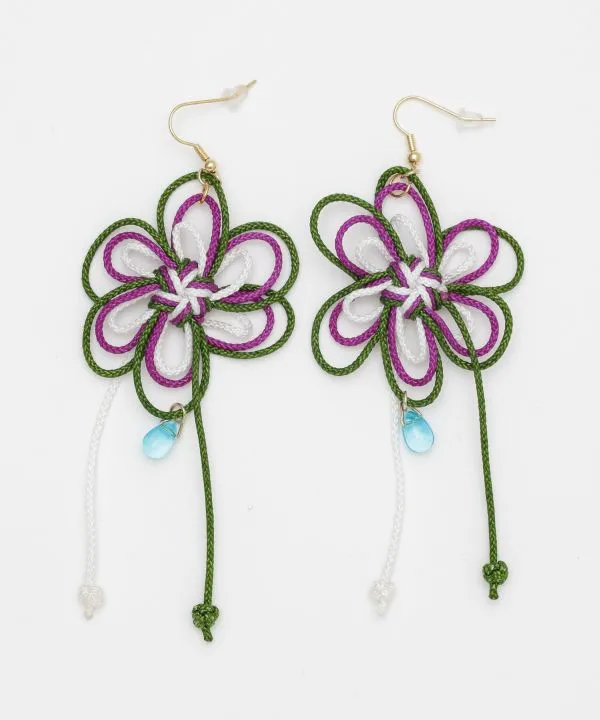 Braid Flower Earrings