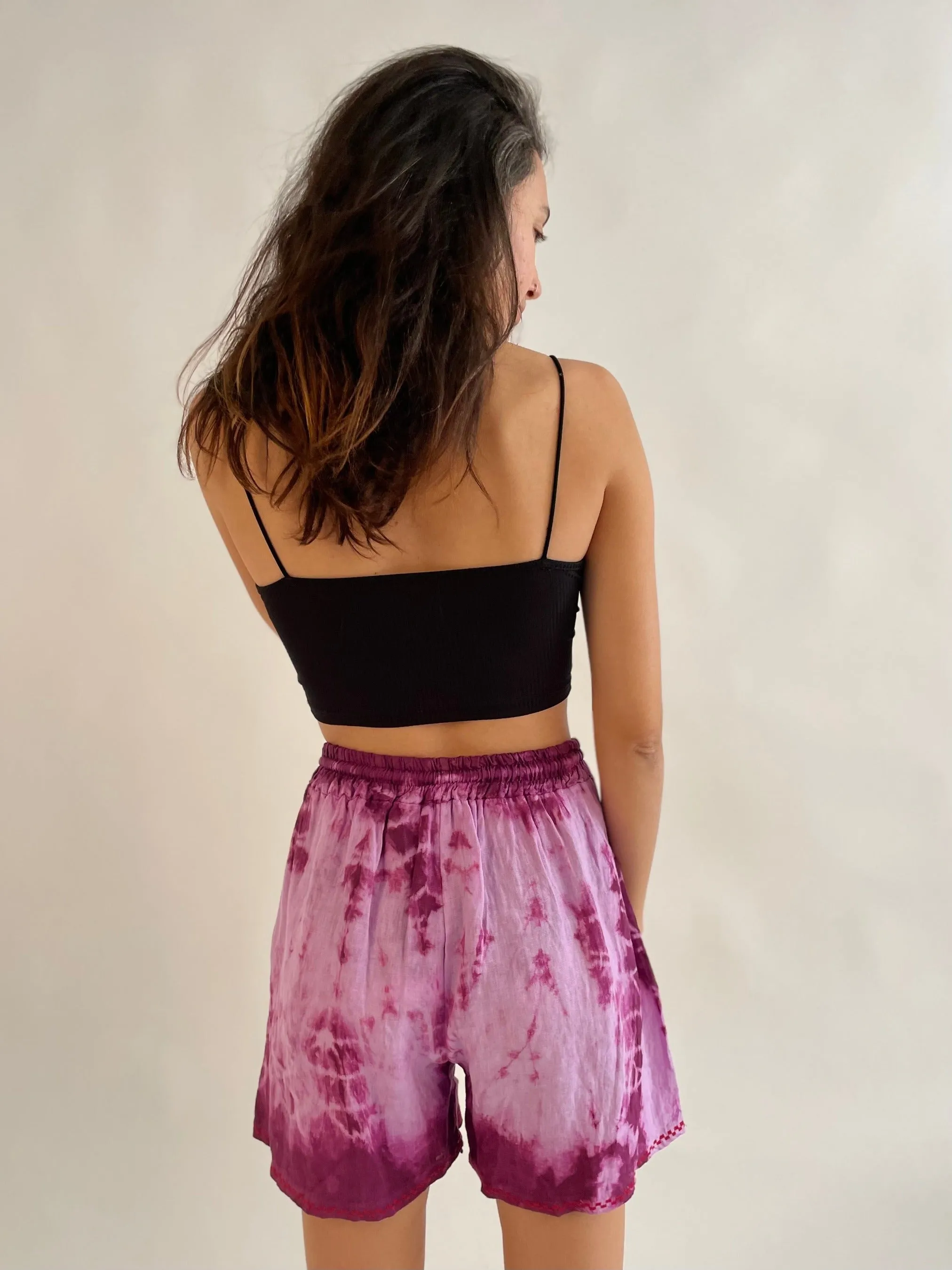 Breezy Summer Shorts -Purple