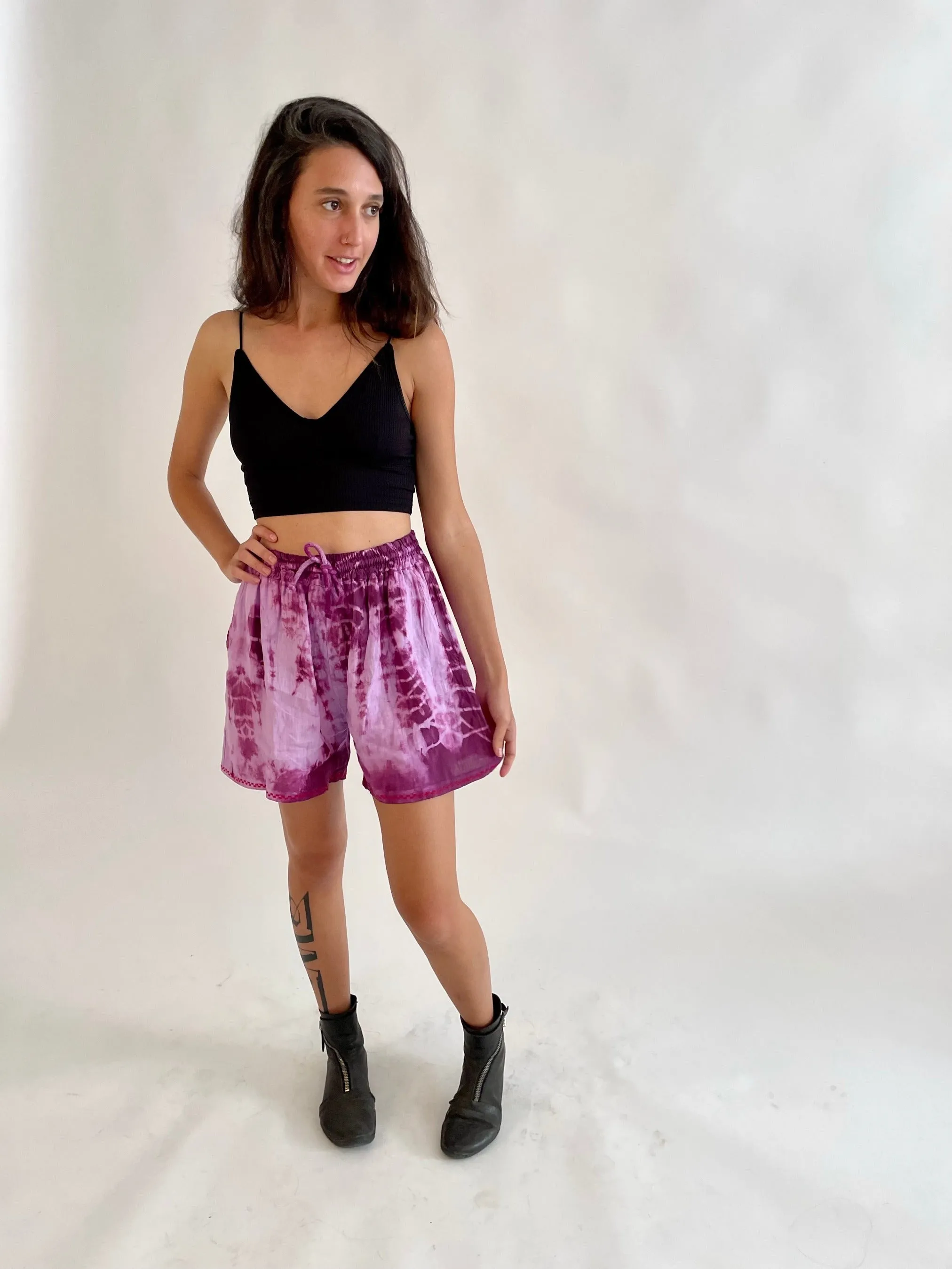 Breezy Summer Shorts -Purple