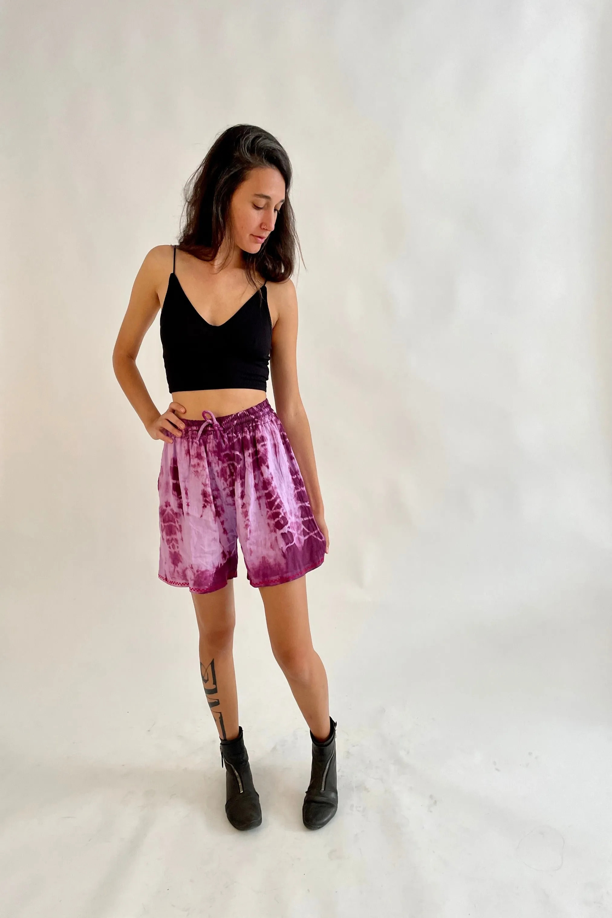 Breezy Summer Shorts -Purple