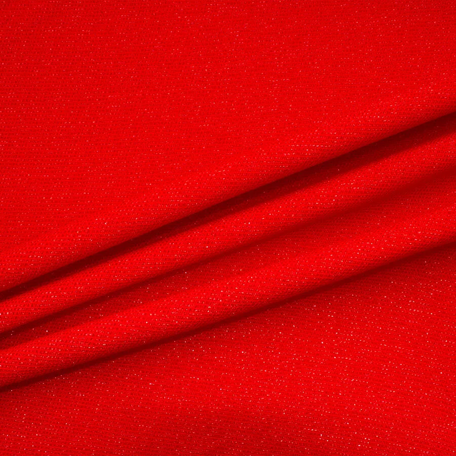 Bright Red Metallic Wool