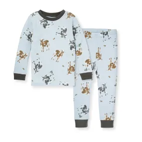 Burt's Bees Organic Snug Fit Two-Piece Pajamas Mr. Moo