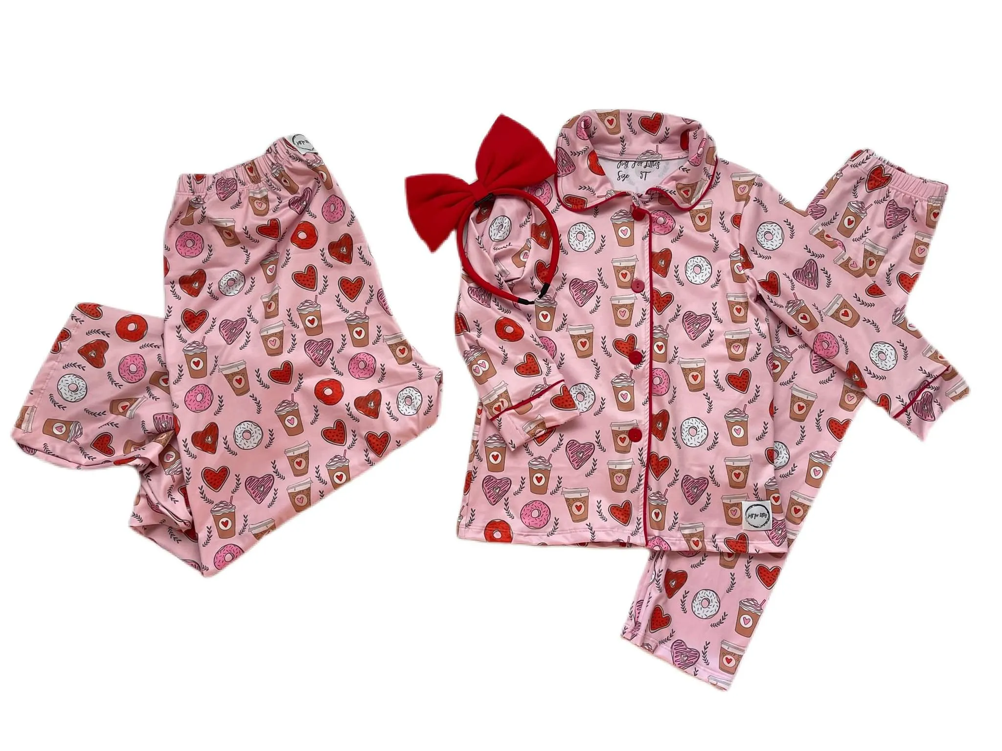 Coffee & Donuts 2 pc PJ Set