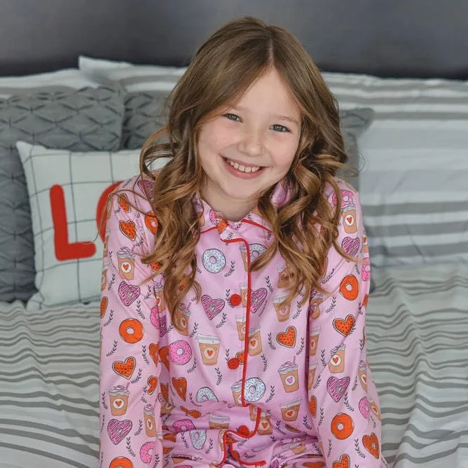 Coffee & Donuts 2 pc PJ Set