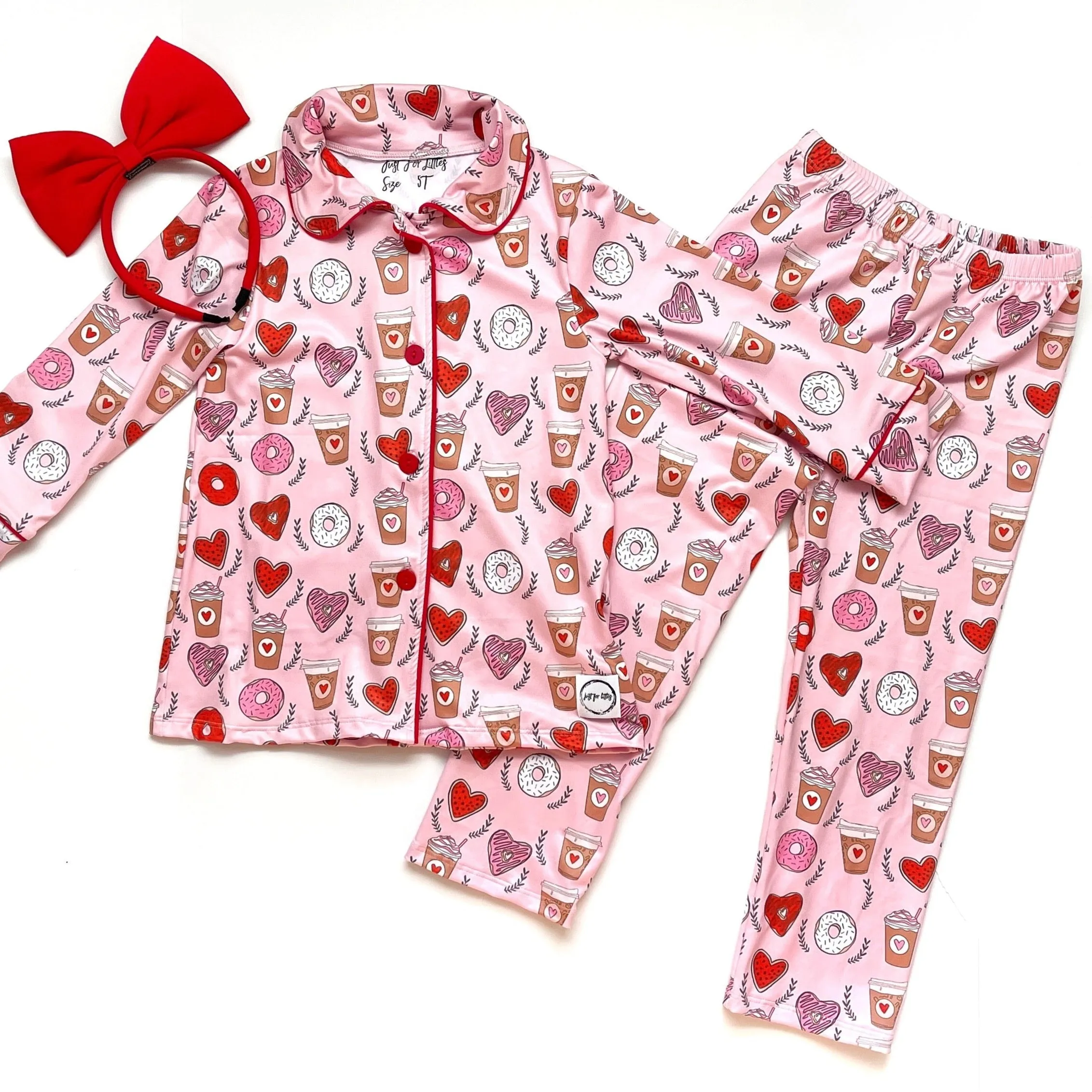 Coffee & Donuts 2 pc PJ Set