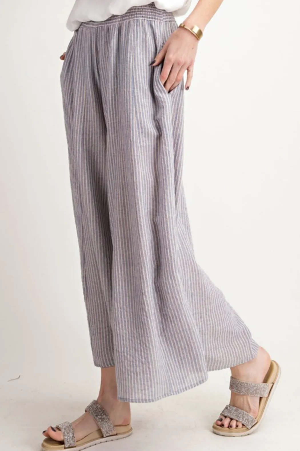 Cotton Candy Striped Wide Leg Pants