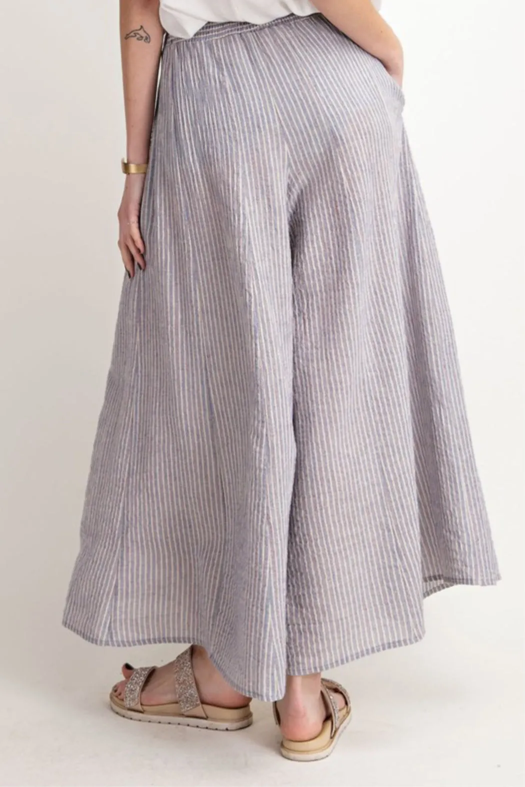 Cotton Candy Striped Wide Leg Pants