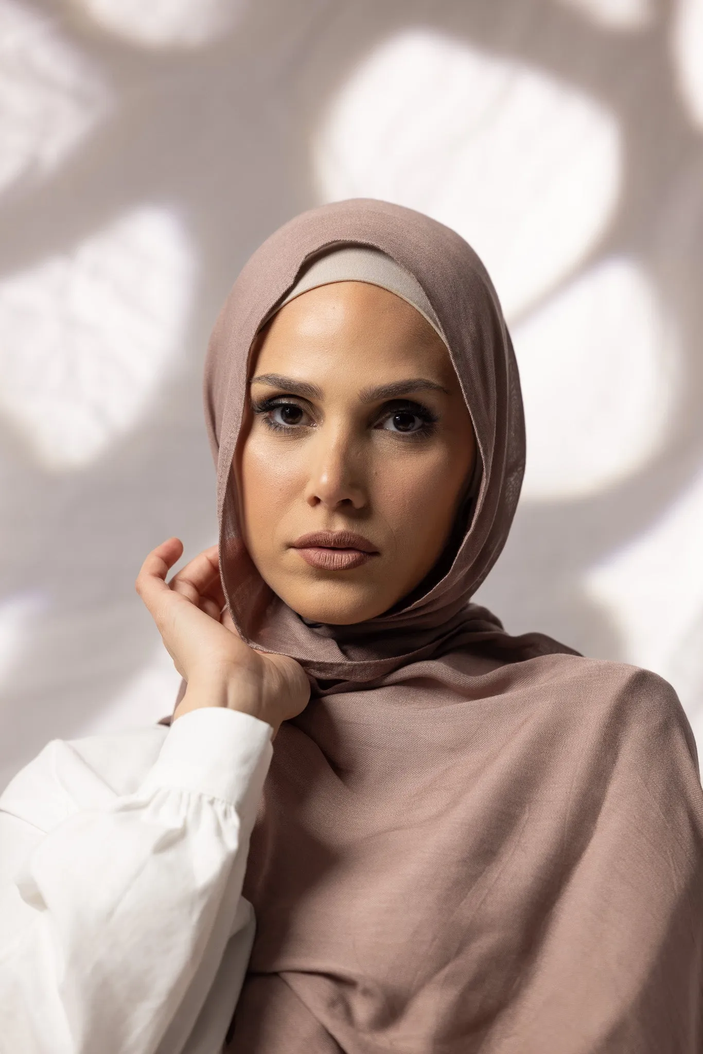 Cotton Modal Shawls - Shades of Light Brown