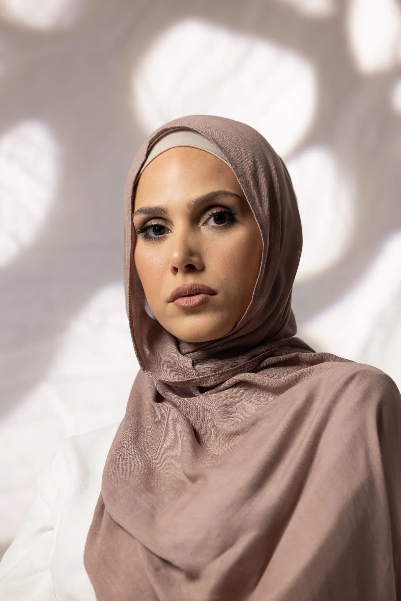 Cotton Modal Shawls - Shades of Light Brown