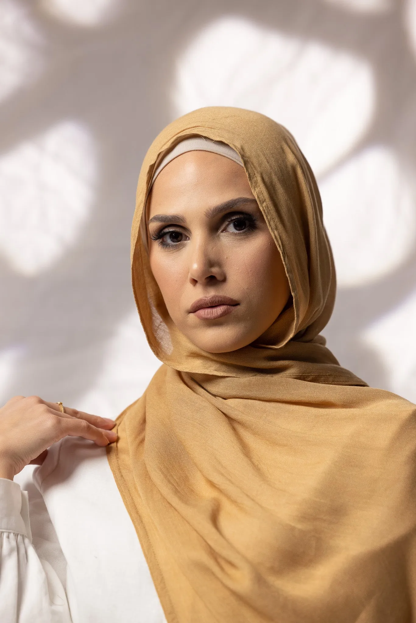 Cotton Modal Shawls - Shades of Light Brown