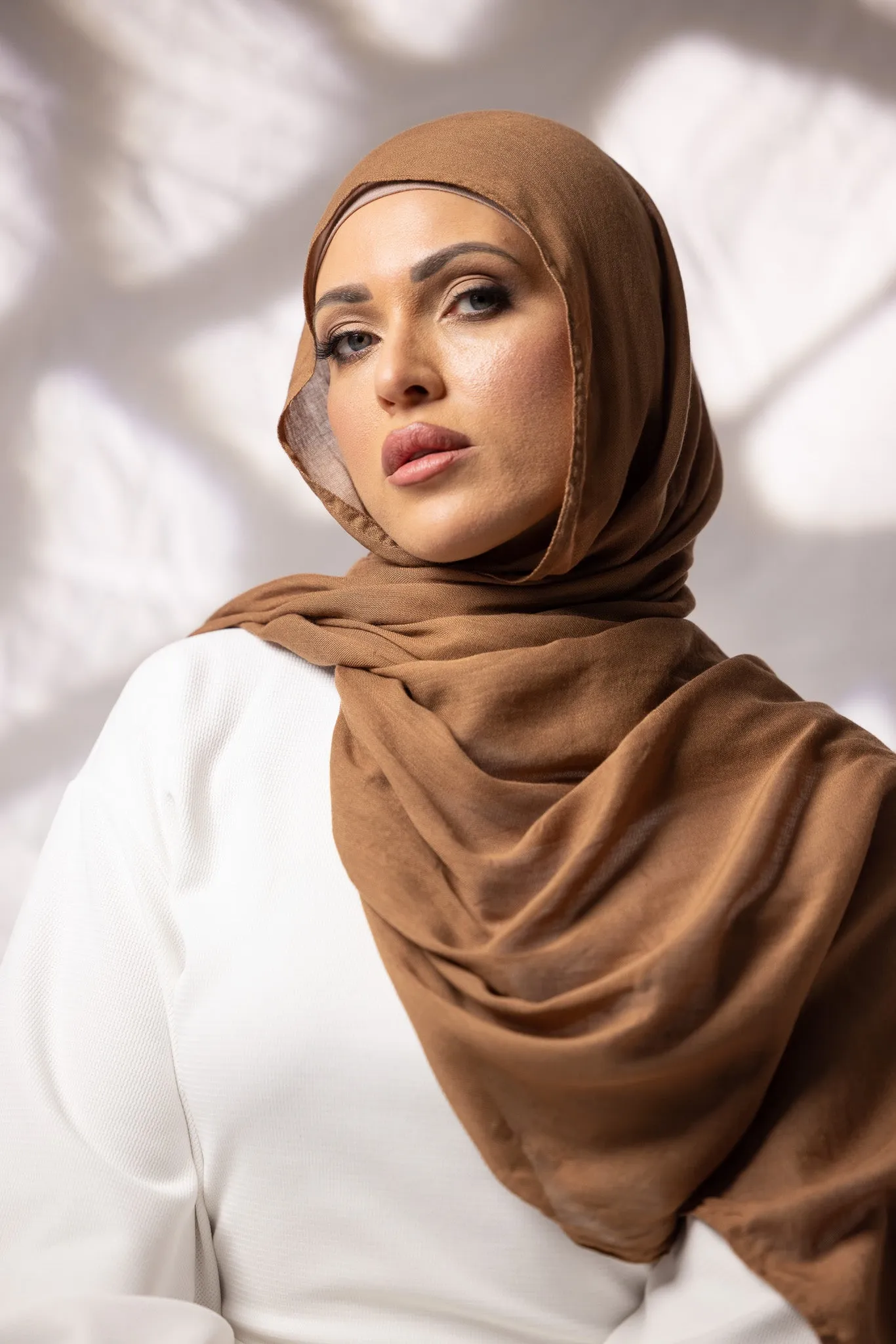 Cotton Modal Shawls - Shades of Light Brown