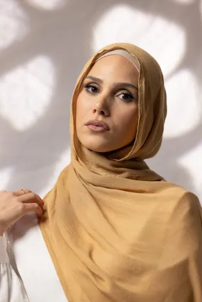 Cotton Modal Shawls - Shades of Light Brown