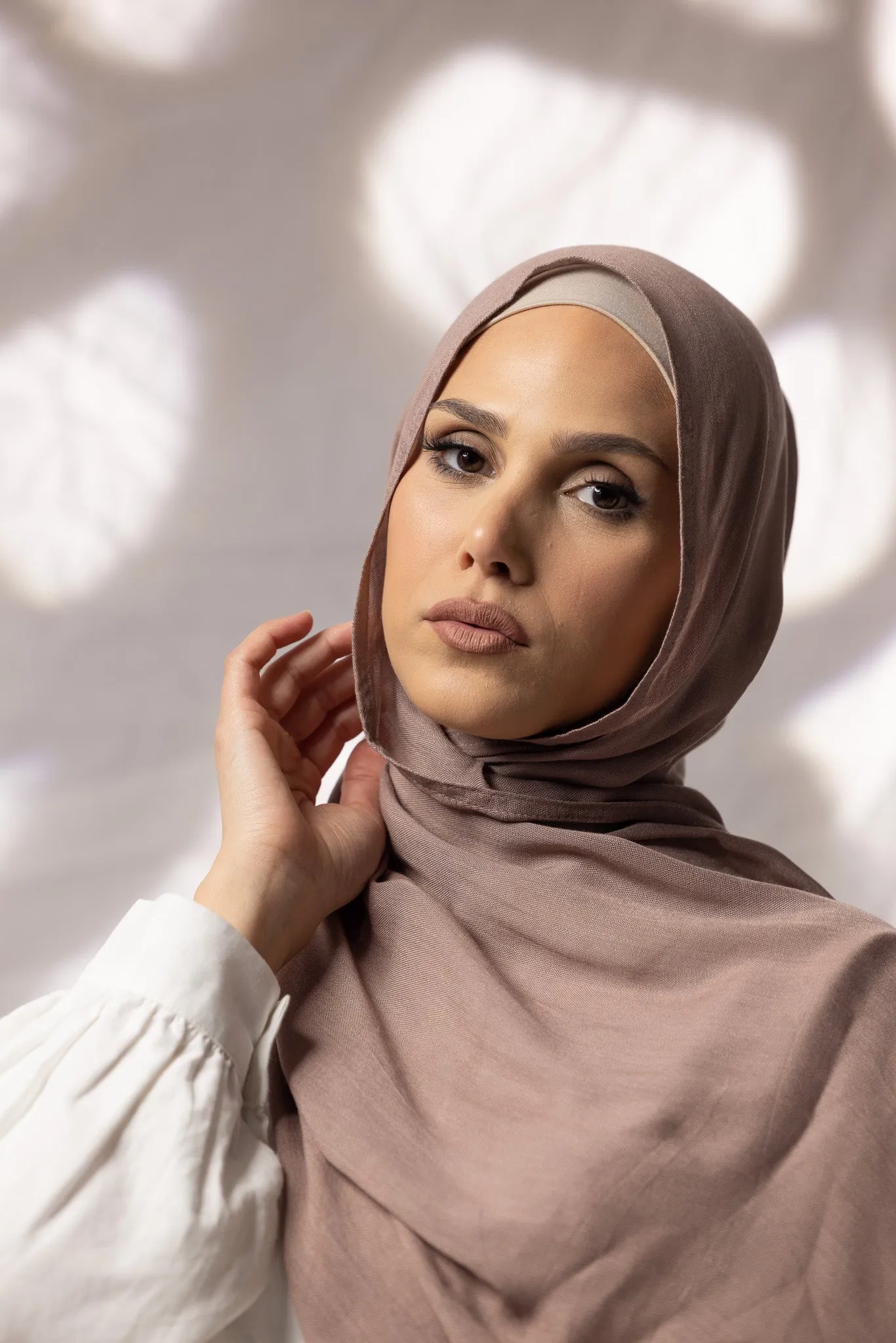 Cotton Modal Shawls - Shades of Light Brown