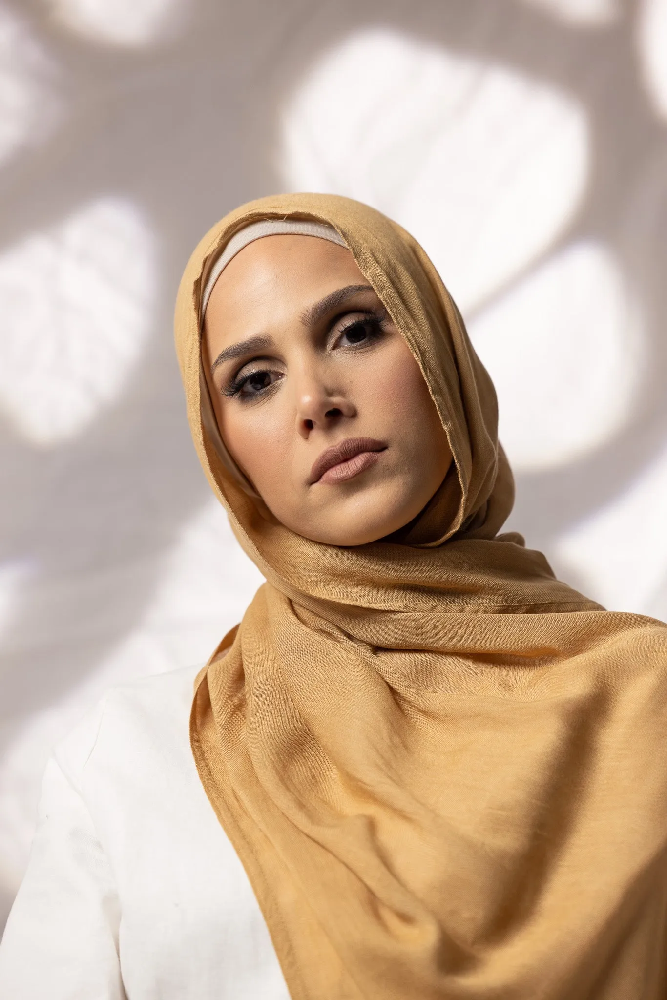 Cotton Modal Shawls - Shades of Light Brown