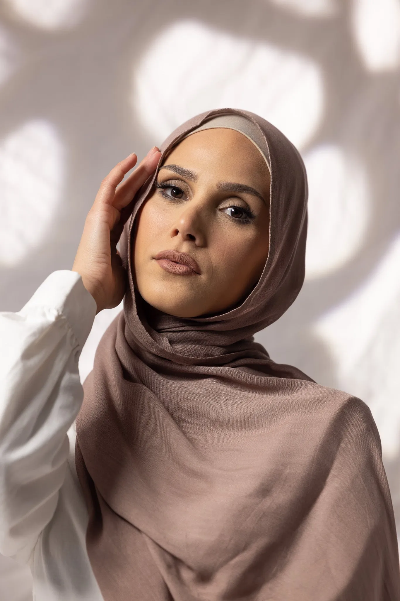 Cotton Modal Shawls - Shades of Light Brown