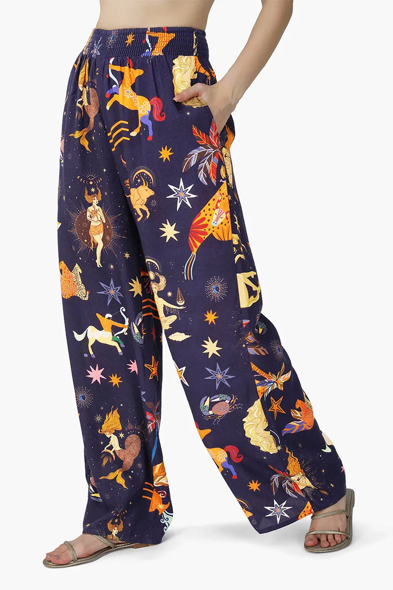 Dark Night Celestial Rpinted Pants