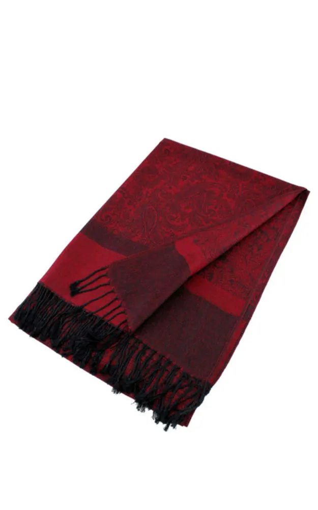 DB018-009 Light Paisley Pashmina Scarf Shawls