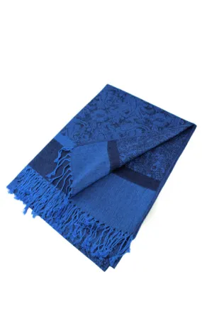 DB018-118 Light Paisley Pashmina Scarf Shawls