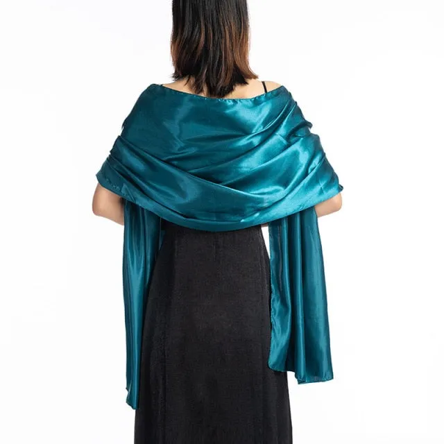 Evening Satin Wraps-Shawls for Women - Formal Wedding Accessory