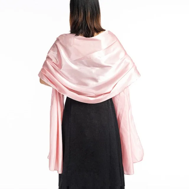 Evening Satin Wraps-Shawls for Women - Formal Wedding Accessory