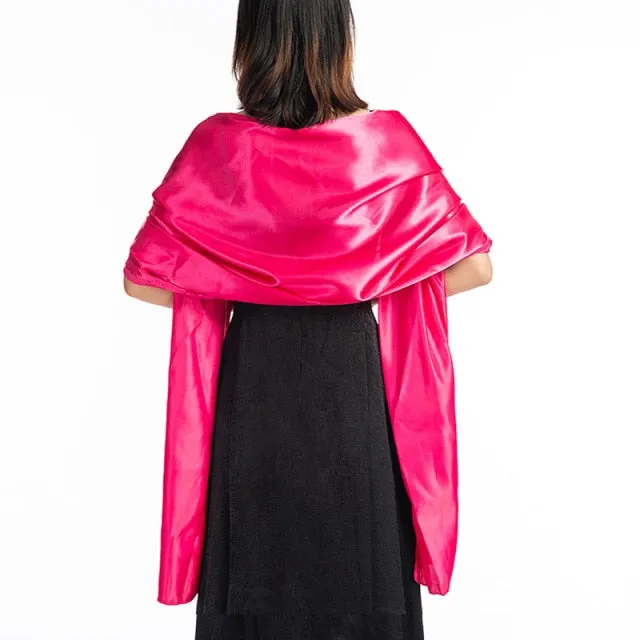 Evening Satin Wraps-Shawls for Women - Formal Wedding Accessory