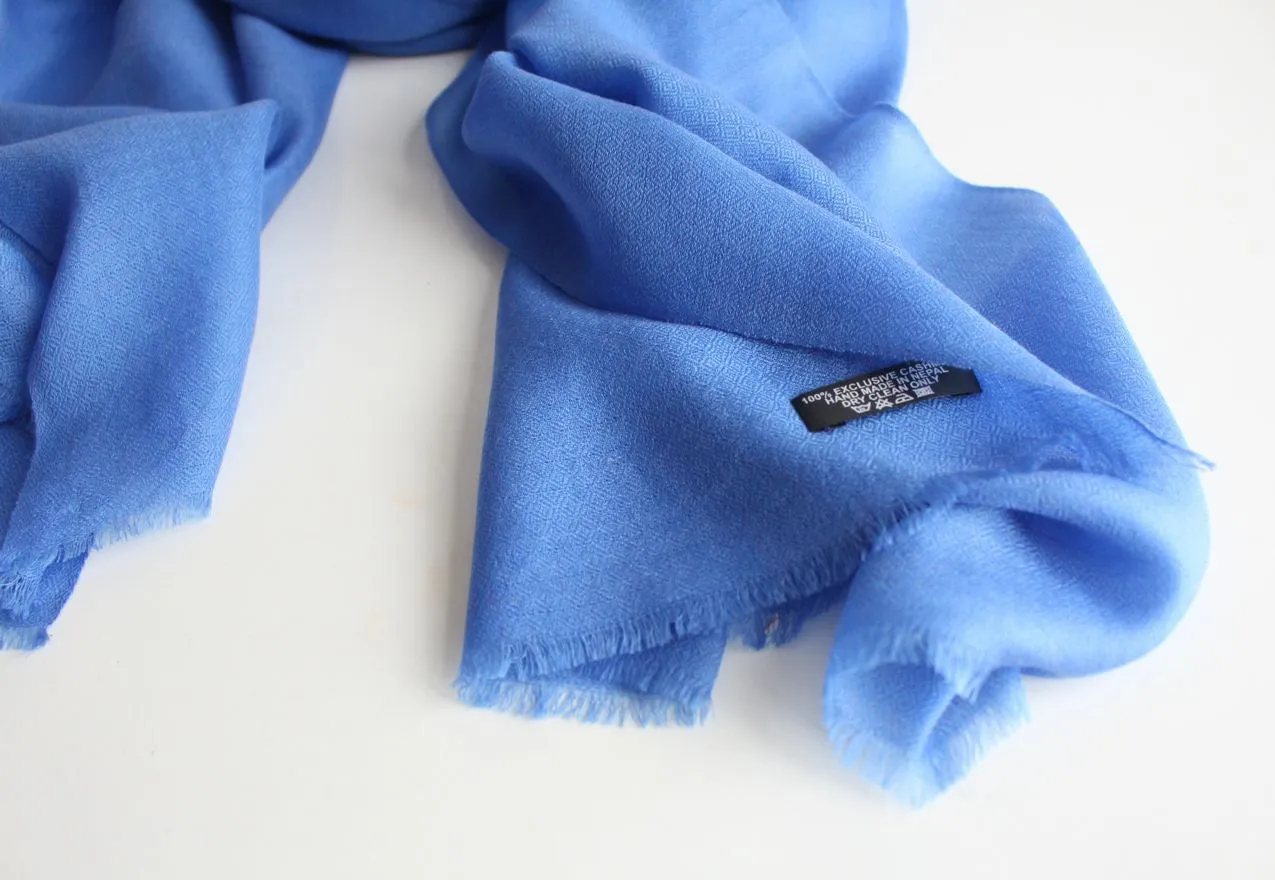 Exclusive Blue Cashmere Shawl