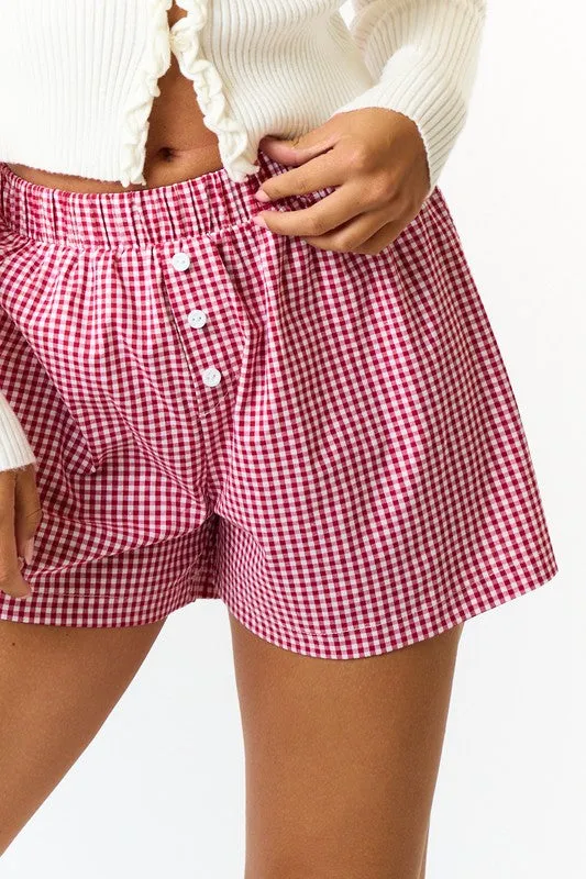 Gingham Boxer Shorts