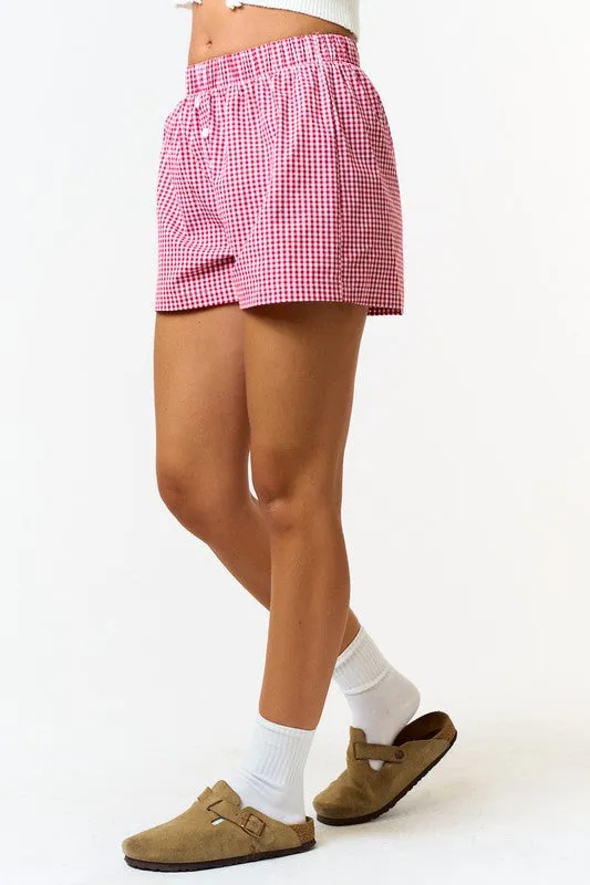 Gingham Boxer Shorts