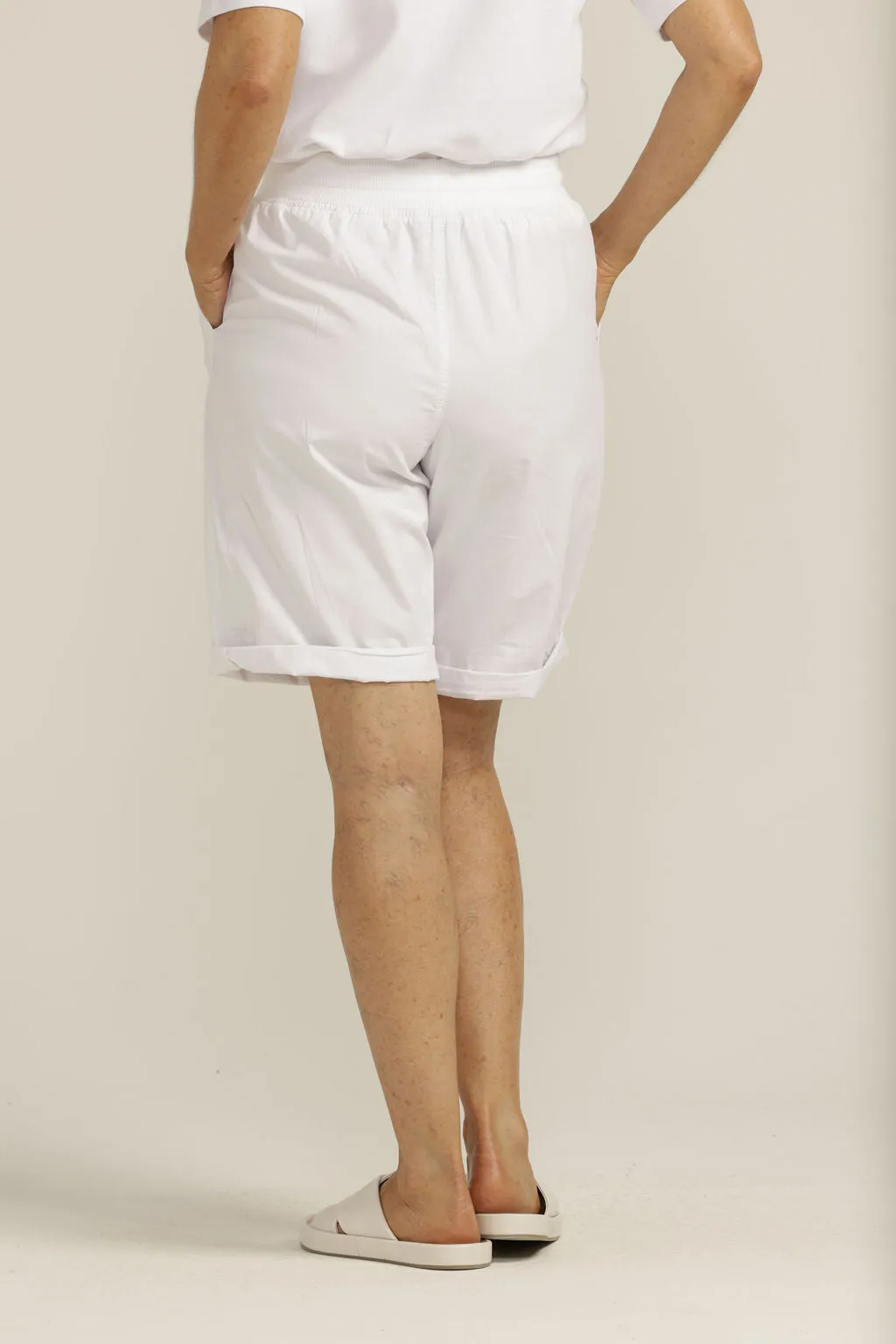 Goondiwindi Cotton - Relaxed Summer Shorts White | G5216-8-S23