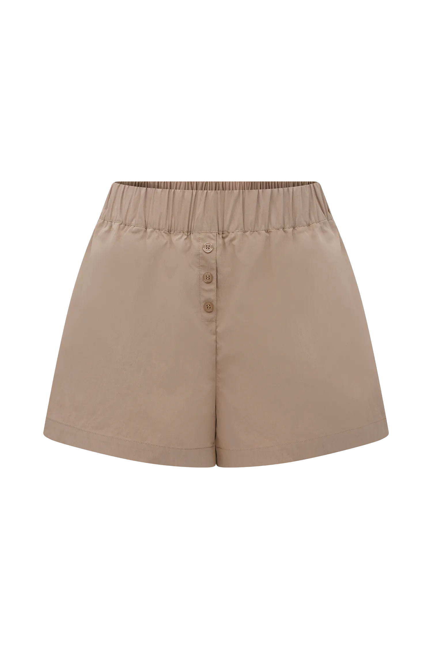 Johanna Cotton Relaxed Shorts - Sand