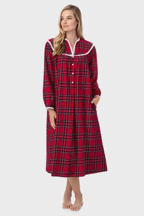 Lanz of Salzburg Flannel Long Gown