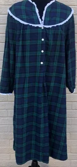 Lanz of Salzburg Flannel Long Gown