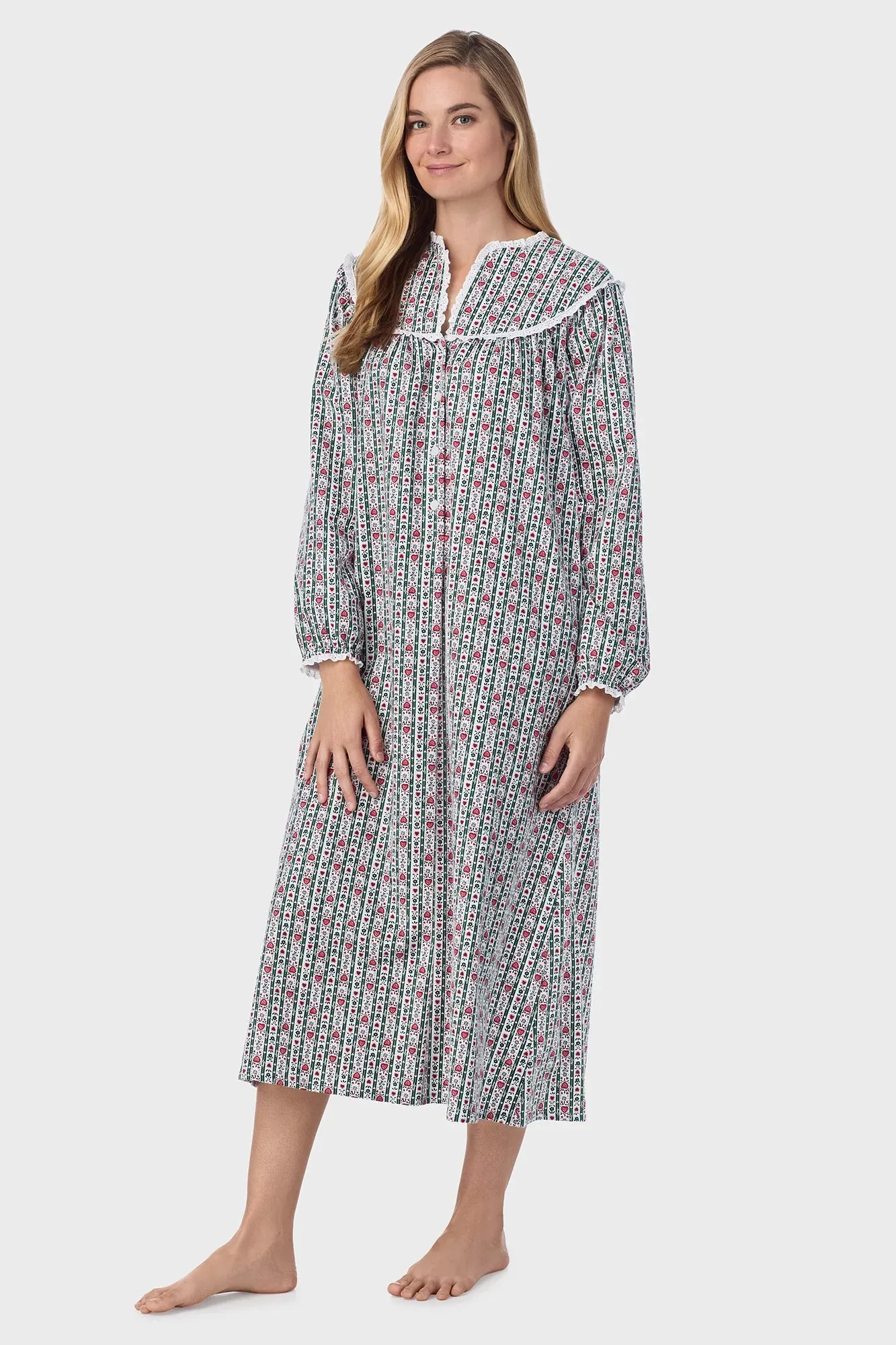 Lanz of Salzburg Flannel Long Gown