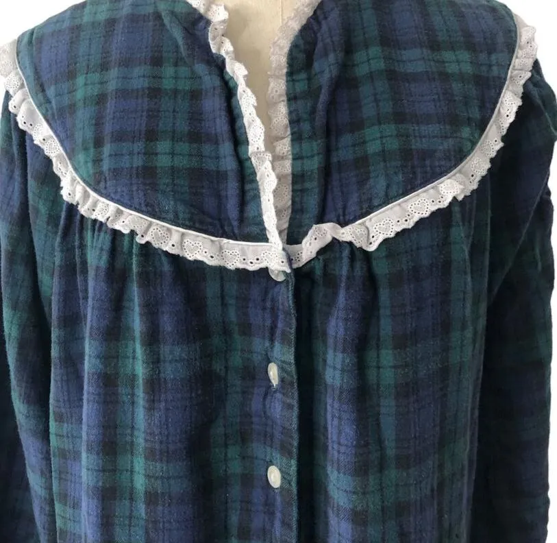 Lanz of Salzburg Flannel Long Gown