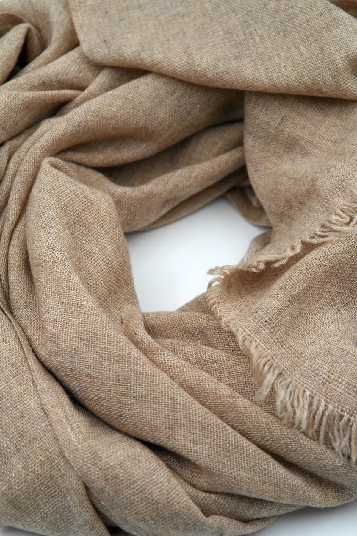 Light Brown Cashmere pashmina scarf for Women handloomed Shawl