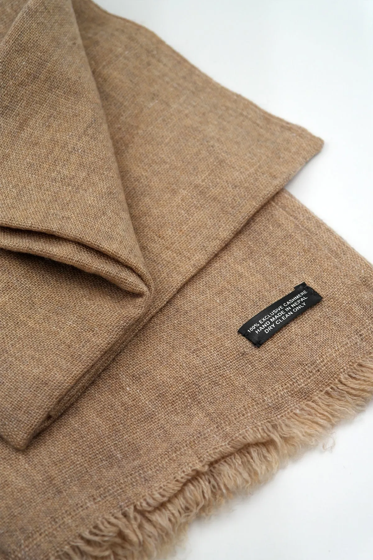 Light Brown Cashmere pashmina scarf for Women handloomed Shawl