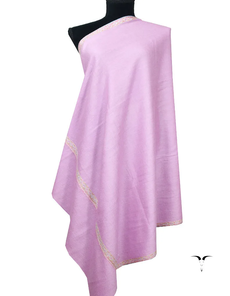 Light Pink Embroidery Pashmina Shawl 7306