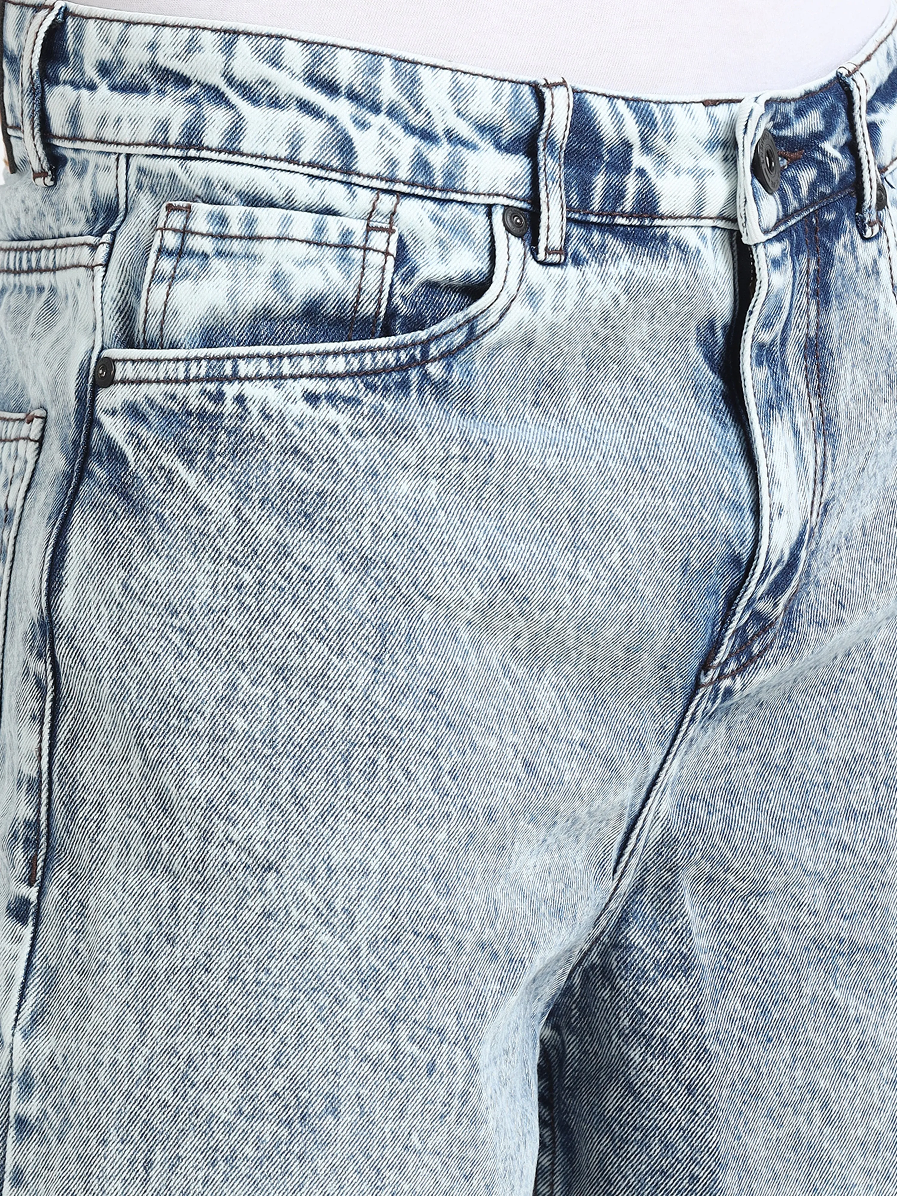 Marlowe - Relaxed Denim Shorts - Light Blue Shade