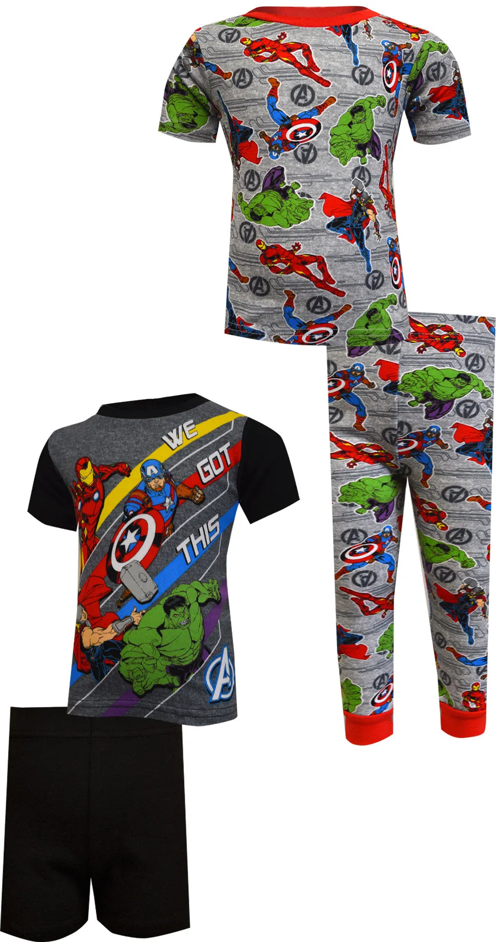 Marvel Comics Avengers We Got This Cotton 4 Piece Pajamas