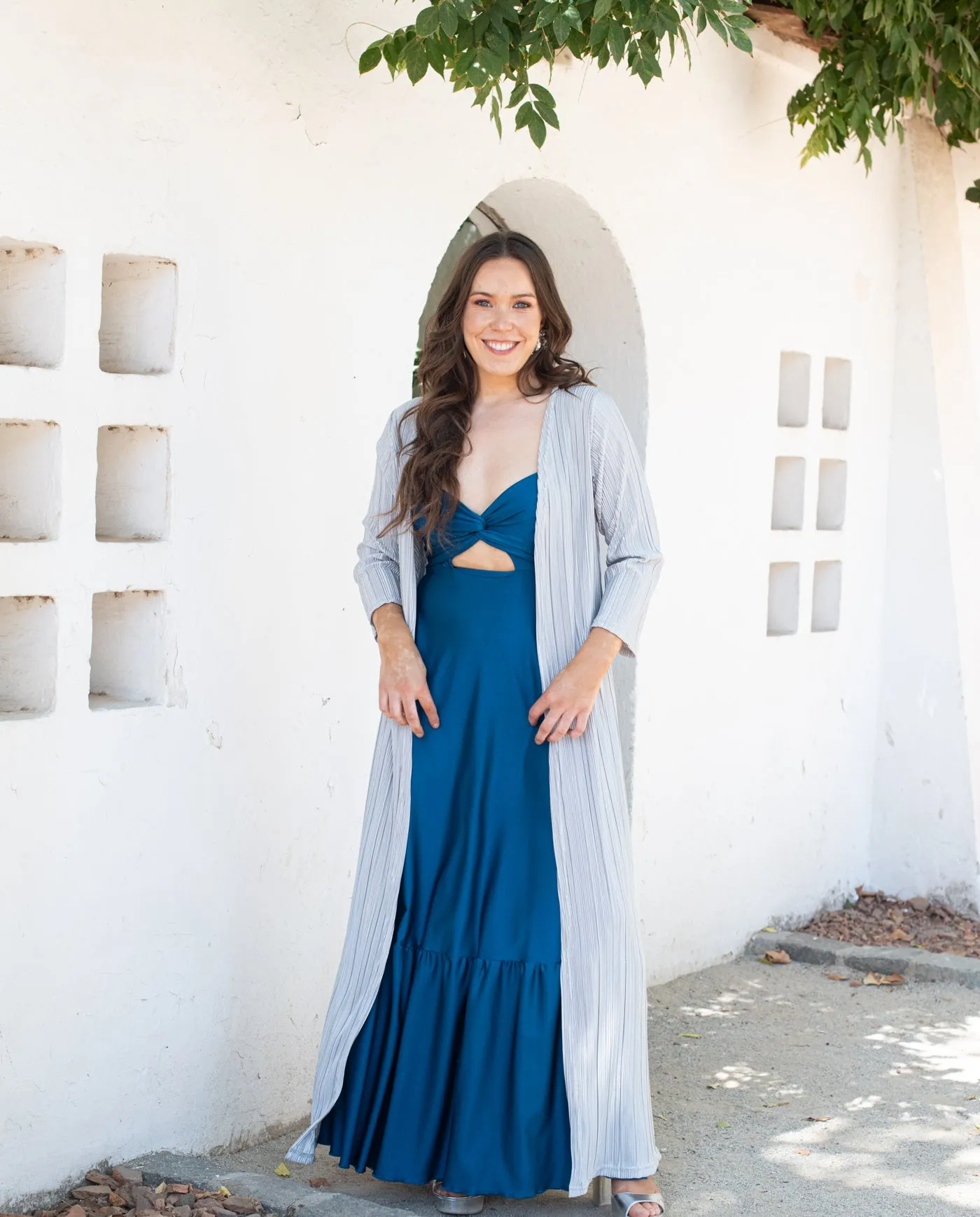 Maxi Tapado Camila Plisado Plateado