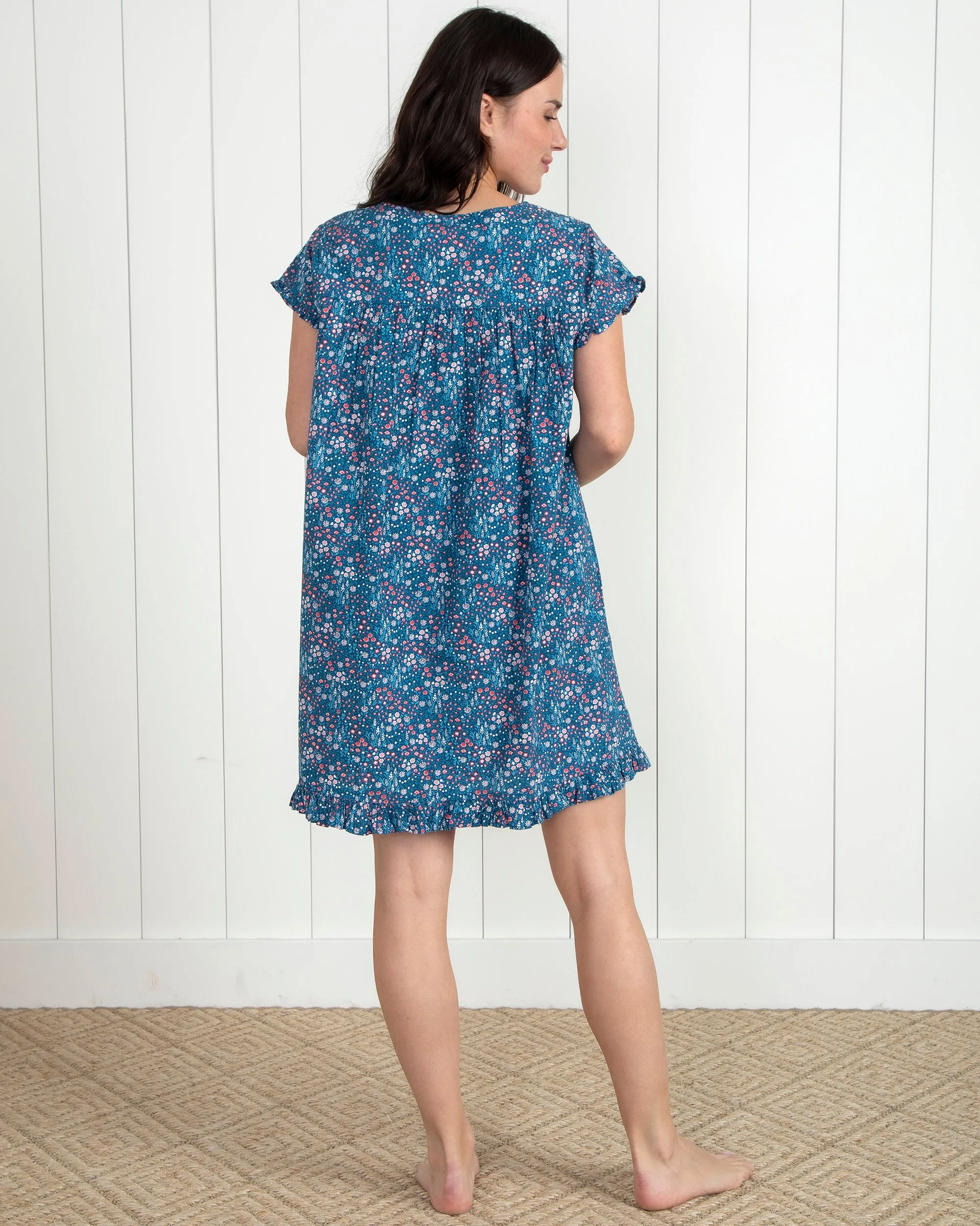 Meadow Walks - Pintuck Nightgown - Blue Ribbon